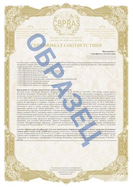 Образец Приложение к СТО 01.064.00220722.2-2020 Пенза Сертификат СТО 01.064.00220722.2-2020 